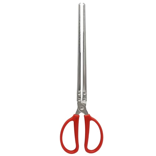 15 Inch Snake Feeding Tongs, Extra Long Serrated Tip Feeding Tweezers for Reptiles Ball Python Bearded Dragon Lizard Tank Accessories