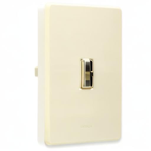 Lutron Toggler 1000-Watt Single-Pole Incandescent Dimmer Switch, AY-10P-AL, Almond - color: Almond