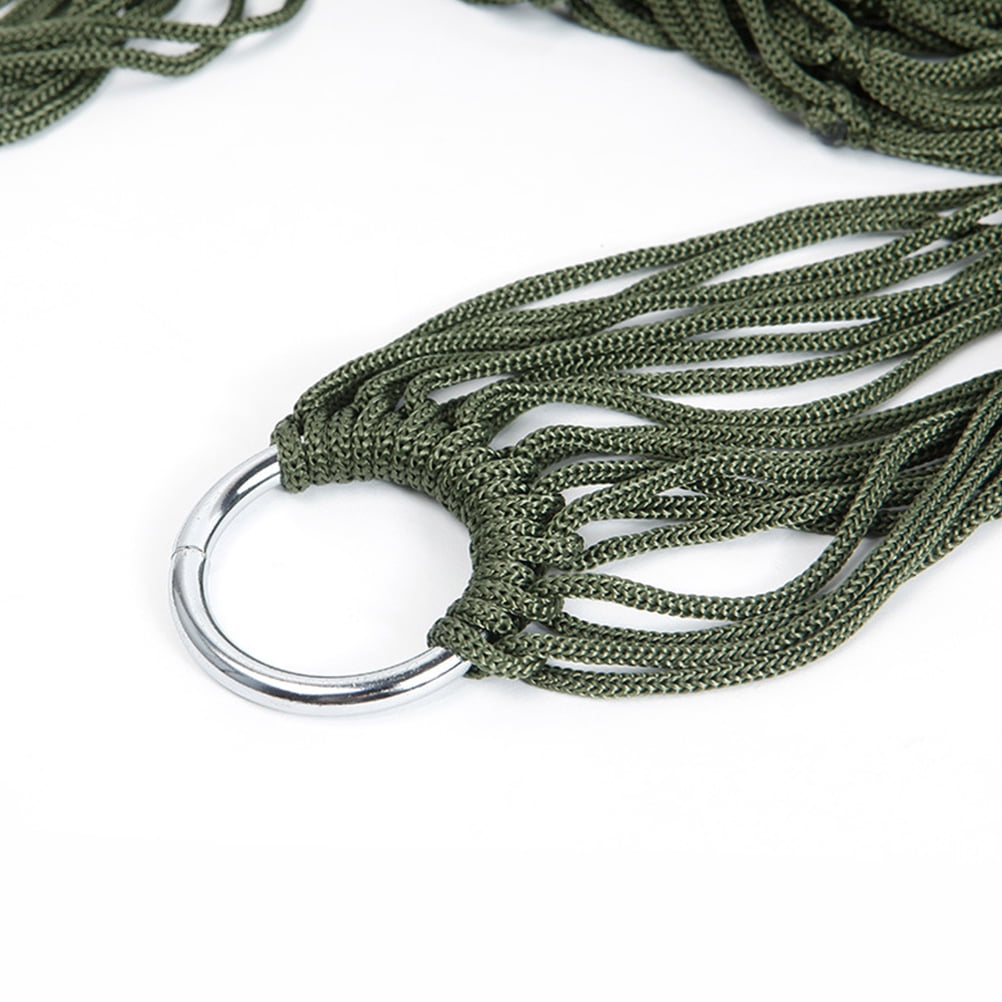 Raindrops 1Pack Nylon Hammock Bed for Camping and Hiking with Green Color 11.8*3.1*0.2in