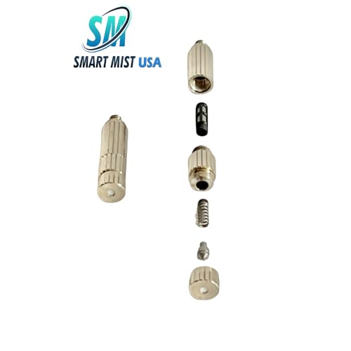 App Controlled High Pressure Misting Mister System Kit 1000 PSI Stainless Steel Tubing DIY Patio Greenhouse (70' w/ 35-.008" Nozzles for Very Hot Dry Climates, Stainless Steel Tubing) - style: 70' w/ 35-.008" Nozzles For Very Hot Dry Climates