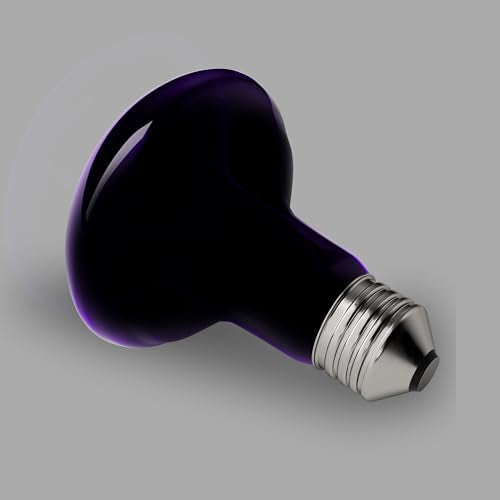 60W Reptile Night Light Bulb - Simulate Natural Moonlight for Bearded Dragons, Lizards, Snakes, and Amphibians - UVA Basking Lamp for Aquariums & Tanks, Enhance Health and Activity