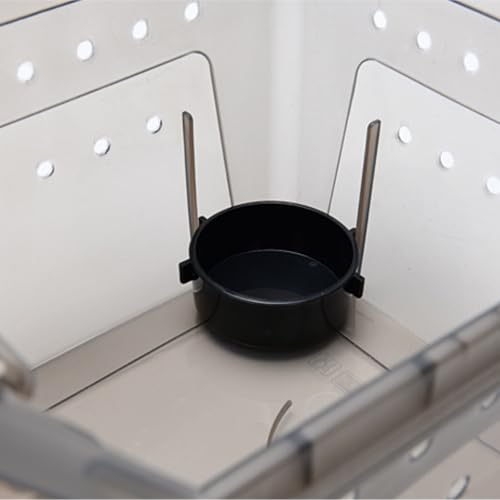 Reptile Breeding Box Reptile Feeding Box Breeding Hatching Container Pet Houses Faunarium(White) - color: White