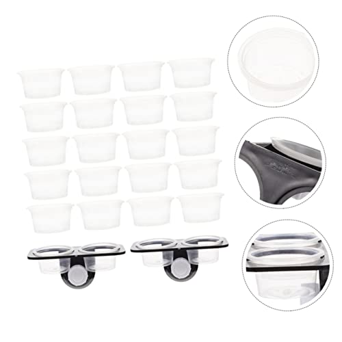 1Set Reptile Feeding Ledge with Suction Cup Reptile Feeder for Gecko Water Bowl Compact Durable Feeding Dish for Terrarium for Crested Gecko Leopard Gecko