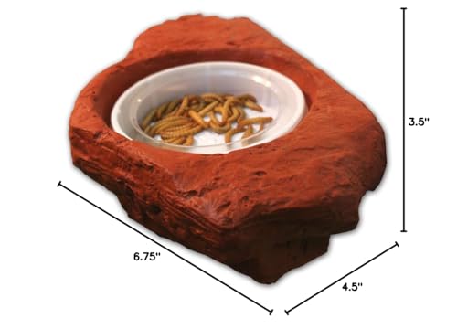 Small Worm Feeder Ledge Mojave Red - Magnetic Decor