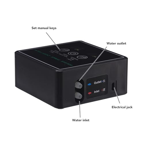 Reptile Fogger Smart Spray System, Automatic Timing Humidifier with 360 Degree Adjustable Misting Nozzles, for Terrariums Amphibians Lizards Snakes Frogs Plants