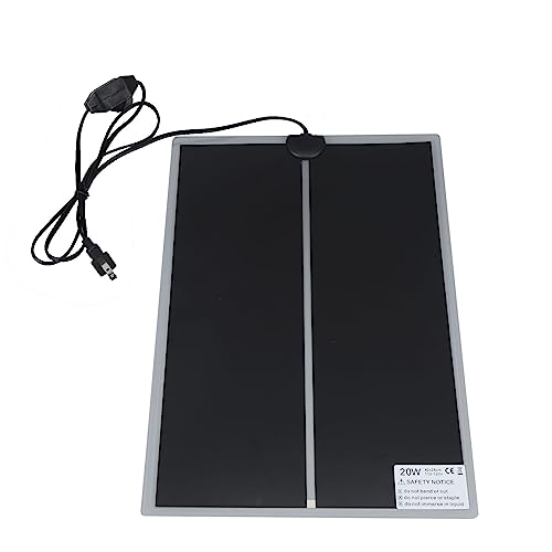 Fdit Reptile Terrarium Heat Pad, Adjustable Temperature Under Tank Heater for Snake Lizard, Watertight PET Heating Mat for Pet Warmth and Comfort (20W) - size: 20W