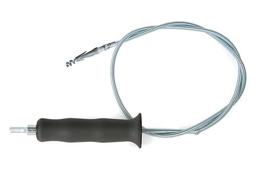 DrainShroom Reusable Sink Snake Clog Remover Tool that Attaches To Any Drill, Bathroom Bathtub Drain Cleaner Auger, Hair Catcher Drain Snake, 36 Inches Long, Stainless Steel, 1 Pack