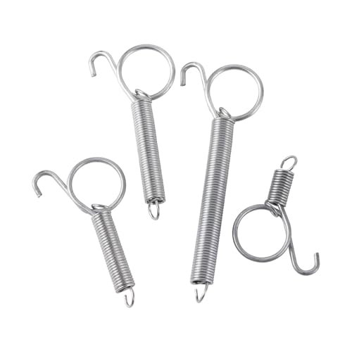 40 PCS Spring Latch Door Cage Metal Finger Hook for Iron Fixing Rabbit Chicken Parrot Guinea Pig Bunny(5cm) - color: 5cm