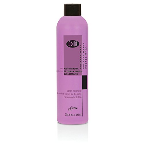 Gena Adios Polish Remover, Pink, 8 Ounce