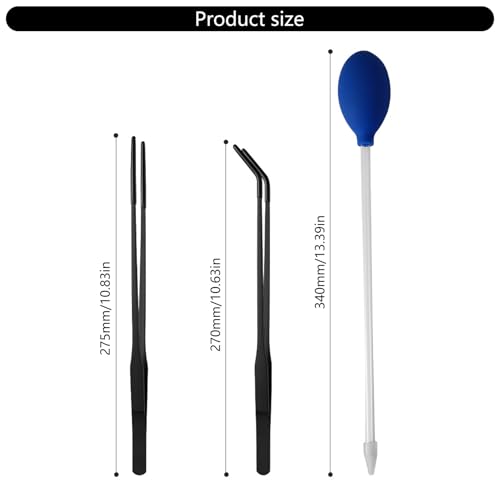Reptiles Feeding Tongs Clamp Long Nonslip Coated Stainless Steel for Safe Pet Food Handling Pet Feeding - color: Feeding Spoon