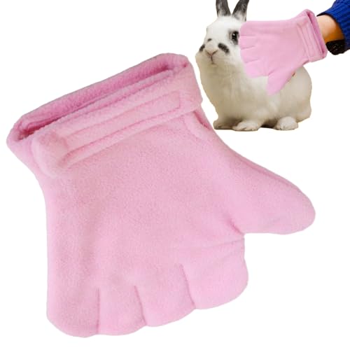 Anti Bite Gloves | Scratch Resistant Mitts - Hamster Calming Gloves | for Sugar Petaur Bird Parrot Hedgehog - color: Pink