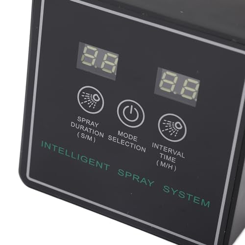 Pomya Reptile Fogger, Automatic Misting System with Smart Timer and 360 Degree Adjustable Nozzles for Terrarium and Vivarium Humidity Control