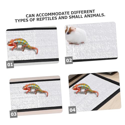 BESPORTBLE Self-Heating Pet Mat with Reflective Film Insulated Heating Pad for Reptiles and Small Animals Efficient Temperature Retention Easy to Clean for Cats and Dogs - size: 30.00X16.00X0.10CM