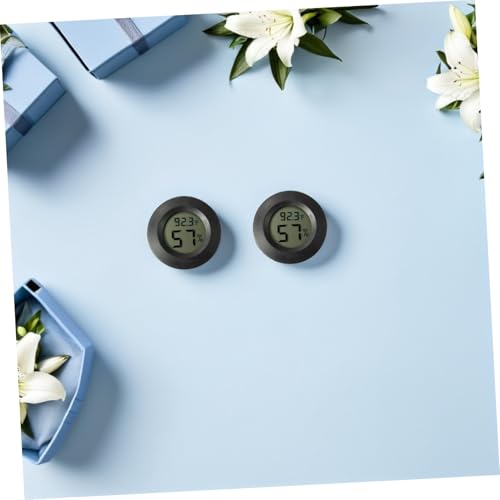 7pcs Mini Hygrometer Thermometer for Terrarium Accurate Humidity and Temperature Gauge for Reptiles and Indoor Use Digital Display for Easy Reading