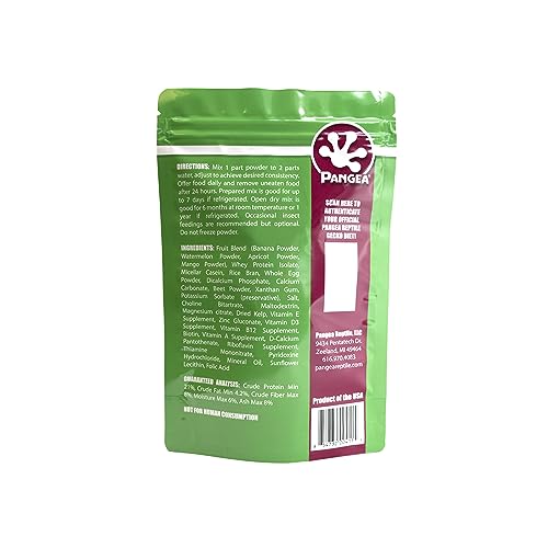 Pangea Gecko Diet Fig & Watermelon Bulk up Bundle - 16oz Fig & Insects & 16oz Watermelon