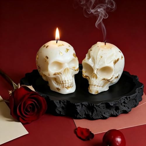 Silicone Skull Resin Molds Set, 3D Alien Skeleton Epoxy Resin Mold for Aromatherapy Candle Making, Skull Pendant, Halloween Decoration, Home Decor, Outdoor Art Crafts