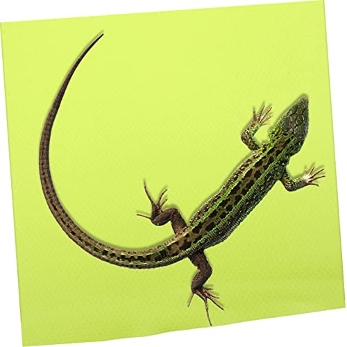 Sosoport Crawling Carpet Reptile Hammock Snake Tank Mat Bearded Dragon Gecko Accessories - color: Light Green