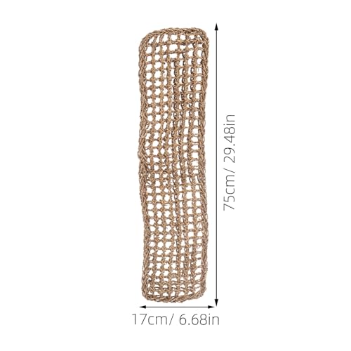 POPETPOP 2Pcs Reptile Hammock Beds Handwoven Seagrass Loungers for Lizards Bearded Dragons Compact Hanging Basking Pads for Terrarium Pets