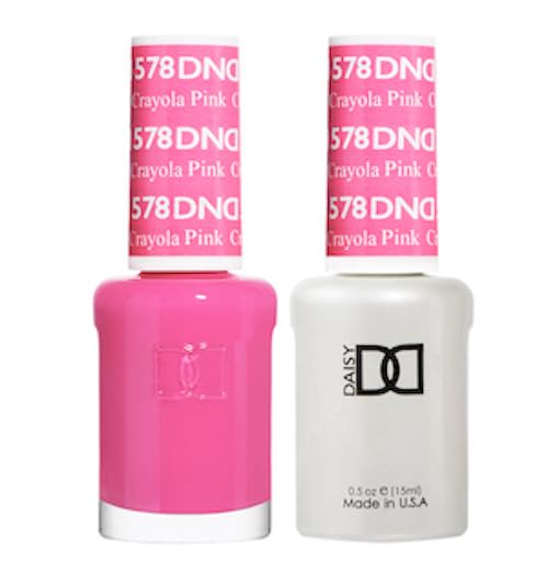 Dnd Gel Polish Set - 1 Each Of Pink Gel Polish And Pink Nail Polish, 578 Crayola Pink, 0.5 Fl Oz