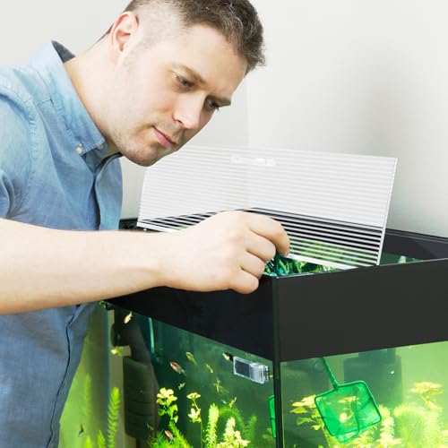 Sieral Aquarium Canopy Set Polycarbonate Greenhouse Panels 19.37 x 9.37 x 0.24 Inch for 10/20 Gallon Fish Tank Without Center Brace Aquariums Cover Fish Tank Lid, Clear - color: Clear, size: 20 x 10 Inch