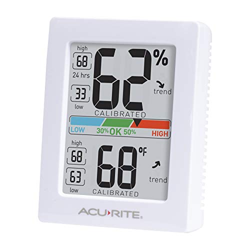 AcuRite Pro Humidity Meter & Thermometer, Hygrometer with Backlight - color: Hygrometer with Backlight