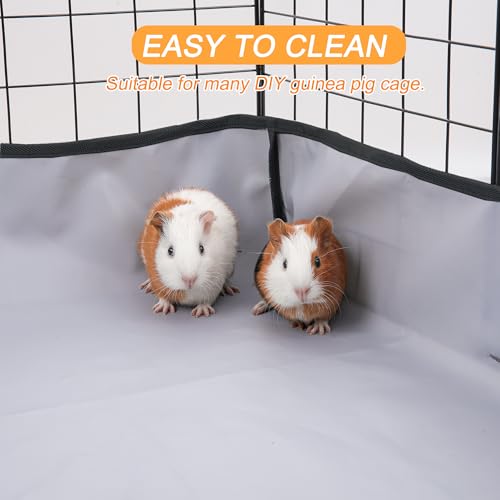 Guinea Pig Cage Liner Tarp Bottom Waterproof and Washable Base Also for Rabbits, Bunny, Chinchesillas, Hedgehog, Ferrets and Other Small Animals(12x12 inches) - size: 12.0"L x 12.0"W x 4.0"H