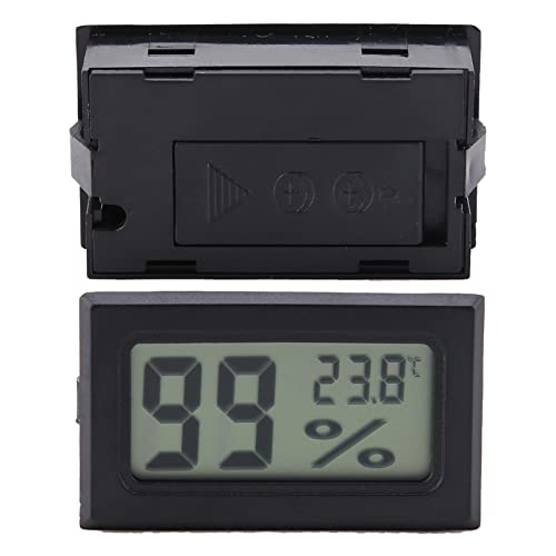 JTLB Digital Thermometer Hygrometer, Wireless Temperature Humidity Meter with Built in Probe and 5 Second Refresh, for Reptile Terrariums Home Office Greenhouse Grow Room