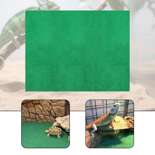 Reptile Carpet Cage Mat Terrarium Bedding Substrate Liner 7.44x7.56 inch for Bearded Dragon Lizards Gecko