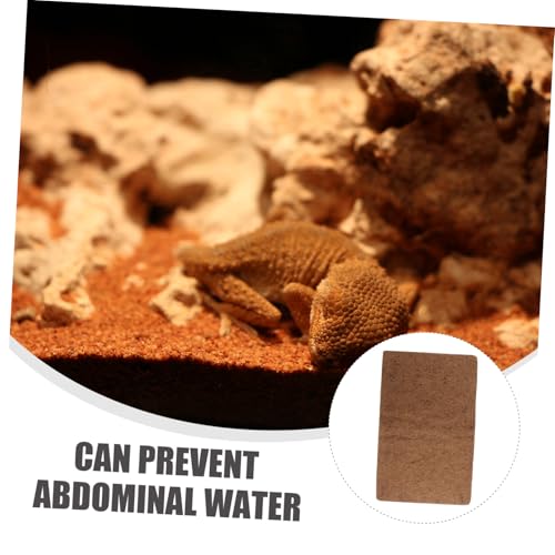 BESTonZON 3pcs Reptile Accessories Cozy Reptile Mat Cypress Mulch Bed Mat for Pet Tanks