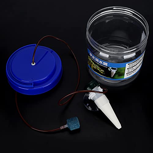 Reptile Watering Dripper, Reptile Humidifier Reptile Irrigation Device with Filtered Water Inlet and Drip Head for Geckos Lizards 1300ML Capacity Adjustable Dripping Speed