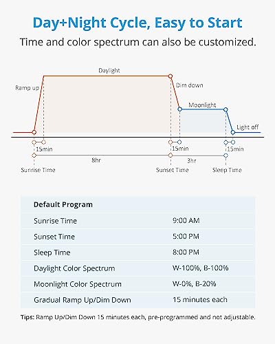 NICREW Marine Clip on Aquarium Light, Saltwater Fish Tank Light for Coral Reef Tanks with LCD Timer, 2 Lighting Modes - size: For Saltwater