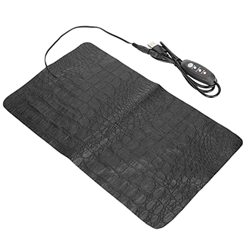 GLOGLOW Crawler Temperature Control Equipment and Crawler Lighting Proof Pet Heating Mat with 3 Level Temperature Adjustment for Lizards Snakes Turtles Amphibians Reptile Heat Pad, Water (L) - size: L