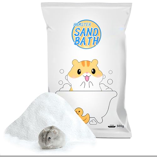 Hamster Bath Sand,SilicaSand,Sand Hamsters Bedding,Dust Free Sand for Hamster Mice and Small Animals (1.1, Pounds)