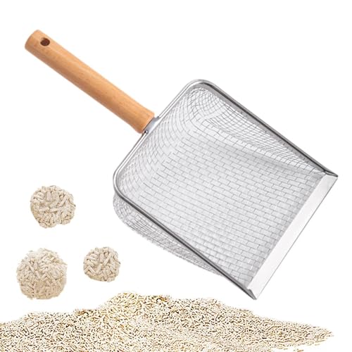 Cat Litter Scoop with Long Handle, Sifting Cleaning Tool for Kitty Litter, Lizard, Reptile Pet Waste, Litter Pan Cleaner- Mesh Spacing 5 - color: Mesh Spacing 5