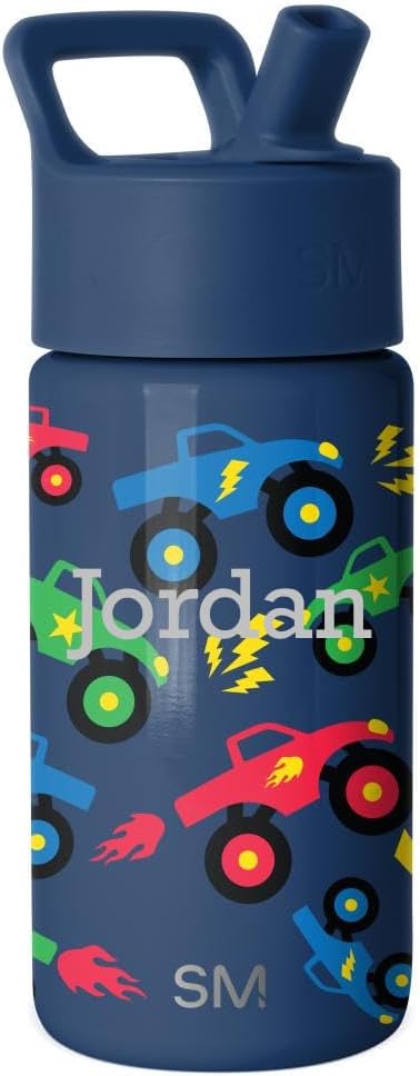 Simple Modern Kids Water Bottle & Toddler Cup | 14oz | Confetti | Insulated Stainless Steel Toddler Water Bottle, Kids Tumbler with Straw | Spill Proof for School, Girls, Boys | Confetti
