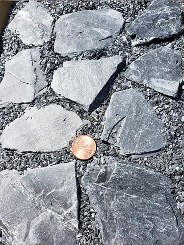 Small World Slate & Stone Aquarium Gravel - Natural Coarse Sand Substrate for Aquascaping Planted, Freshwater and Saltwater Tanks - Gravel Size Approx. 1/32" to 1/8" (6 lbs)
