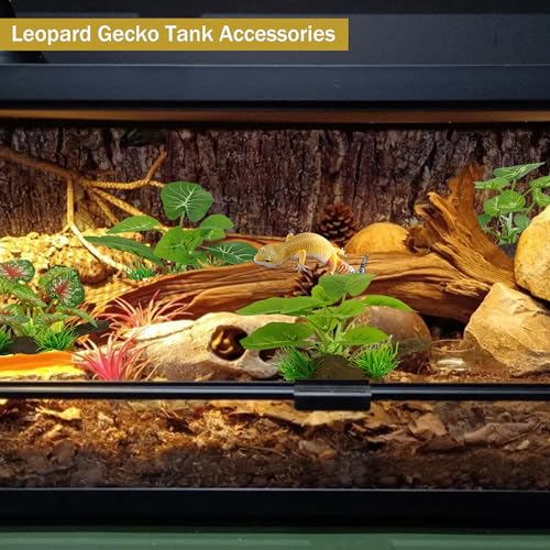 4 Pcs Silk Aquarium Plants for Betta Fish,Betta Fish Tank Decor, Plastic Artificial Plants for Reptile, Turtle and Goldfish