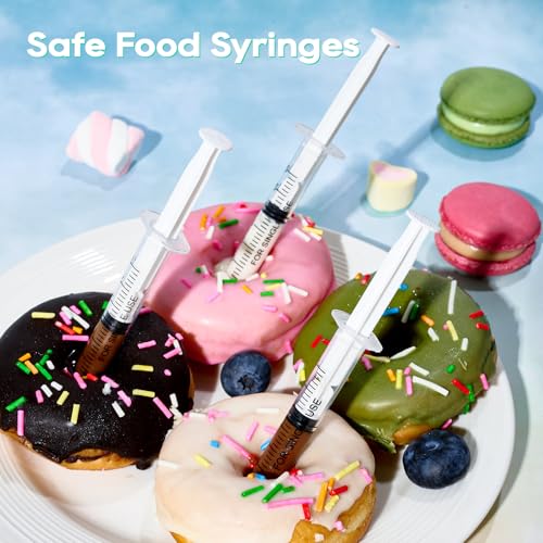 JOLLY PARTY 20 Pack 3ml Syringes with Caps, 3cc Syringe Needleless, Small Oral Syringe with Tip Cap Individually Wrapped for Scientific Labs, Liquid Measuring, Pet Feeding, Oil & Glue Dispenser - style: 3ml