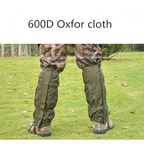 Adjustable Snake Gaiters Men Women Snake Boot Gators Bite Protection Guards Chaps Waterproof Leg Gaiter Hiking Hunting - color: Green Snake Gaiters