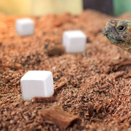 30pcs Reptile Calcium Supplements for Tortoise Turtle Chameleon Frog Pets, Natural Stone Supplement with Essential Microelements to Support Growth and Maintain Water Quality
