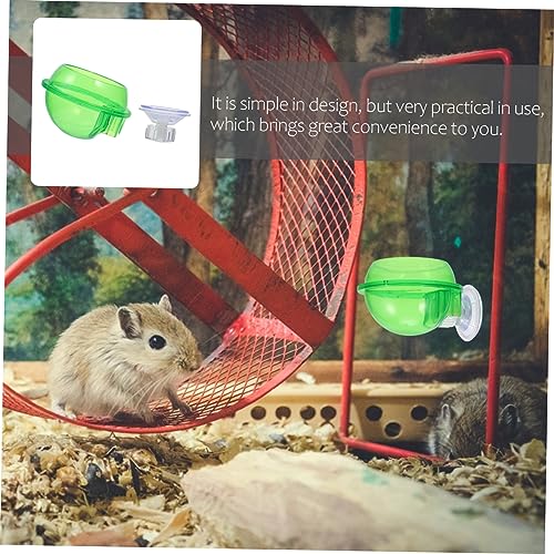 Toddmomy 2pcs Auto Water Feeder Lizard Gecko Feeder Reptile Food Bowl Drinking Basin Suction Cup Pet Supplies for Turtle Snake Spider