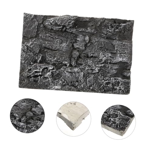 BESPORTBLE Aquarium Decor Reptile Tank Background 3D Fish Tank Background Board Snake Terrarium Decorative Stone