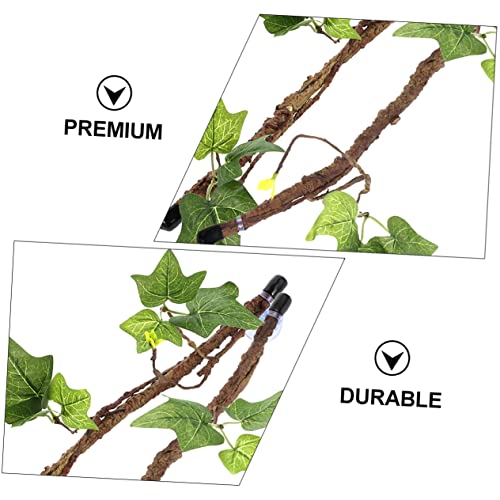 BESPORTBLE 2pcs Jungle Vines for Reptiles Bendable Terrarium Branches Natural Look Habitat Decor for Lizards Snakes and Chameleons Easy Climbing Surface