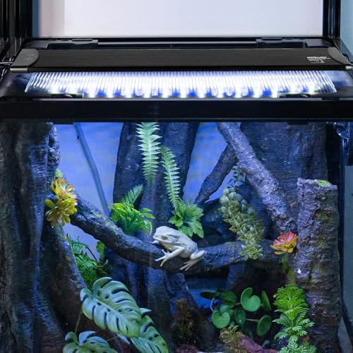 REPTI ZOO UVB Light for Reptile 10.0, 18 inch UVB Reptile Light Bulb with Dimming for Desert Animal Bearded Dragon Snake Gecko Lizard Iguanas Turtles Chameleons, LED Lamp Fixture Controller (12W) - size: 18 inch