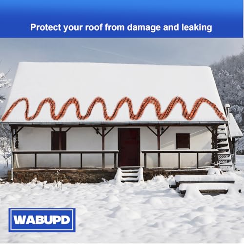 3FT-200FT Heat Tape for Water Pipes, -40°F Deicing Pipe Heat Cable,Electric Heating Cable Pipe,Frezze Protection for Heat Trace Cable for Metal, Plastic Home Pipes,Gutter,120V 5W/ft(3FT) - size: 3FT