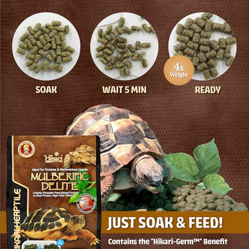 Hikari® Herptile Mulberific Delite™ for Herbivorous Turtles, Tortises and Lizards 7.7oz (220g)