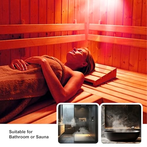 250W R40 Red Heat Lamp Bulbs (4-Pack), Infrared Heat Bulbs, Infrared Therapy Bulbs for Bathroom, Sauna, Pets & Chickens, 2,000 Hour Rated, E26 Base - color: Red