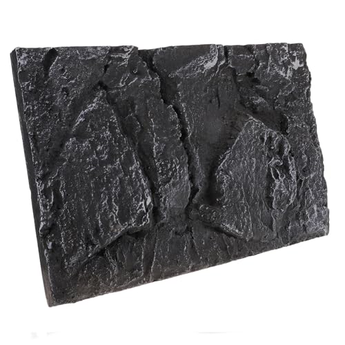3D PU Material Reptile Tank Background Board Stone Decorative Panel for Turtle Habitat Waterproof and Easy to Install for Aquatic and Terrestrial Environments