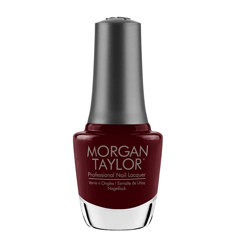 Morgan Taylor Nail Lacquer (Looking For A Wingman) Dark Red Nail Polish, Finger Nail Polish, Long Lasting Nail Polish, Red Nail