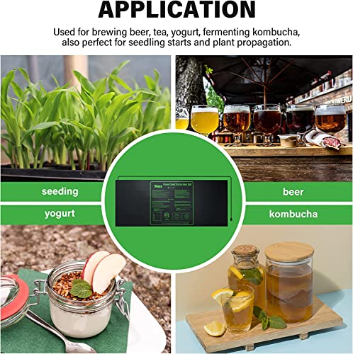 iPower 2-Pack Durable Waterproof Seedling Heat Mat 48" x 20" Warm Hydroponic Plant Germination Starting Pad - size: 48" x 20"(x2), style: Heat Mat